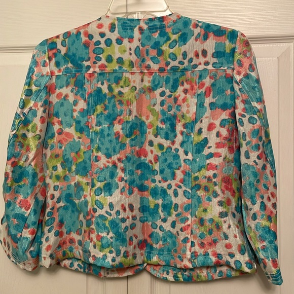 Ruby Rd. 4 Petites Pattern Jacket with Shine - Picture 4 of 12